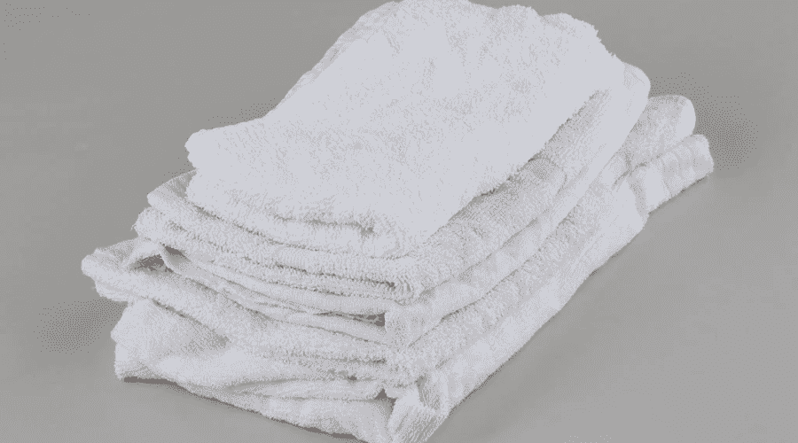 Cotton towel sample before embroidery