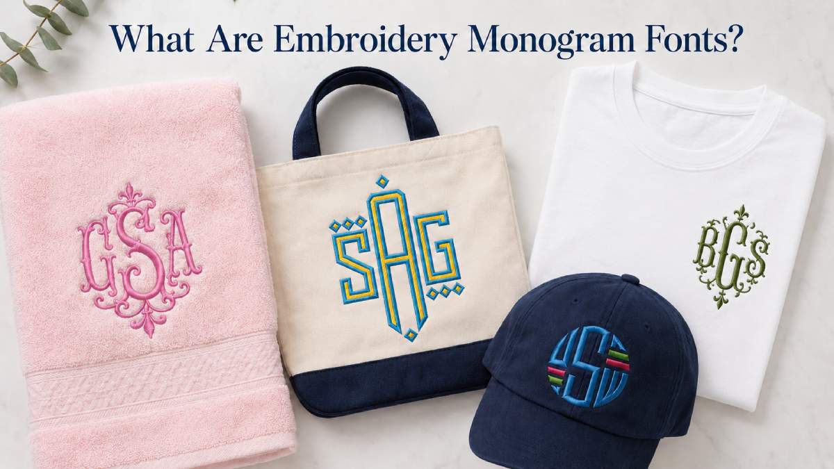 A quick look at how embroidery monogram fonts can turn everyday blanks into polished, personal gifts.