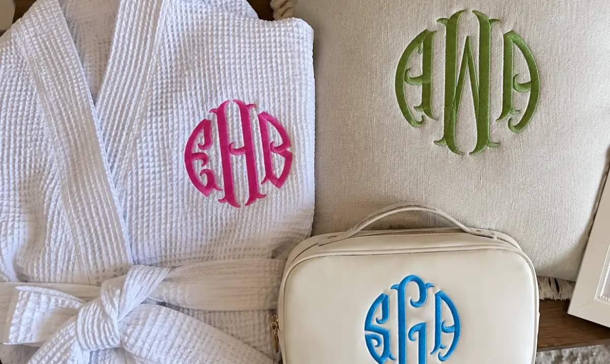It comes in Regular and Large size sets. Regular includes 2", 3", and 4"; Large includes 6", 7", and 8". That gives you room to use it for both standard monogram projects and larger feature designs.
