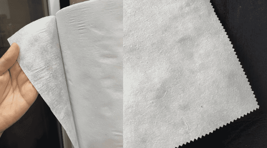 The fabric lining should be stabilized before embroidery.