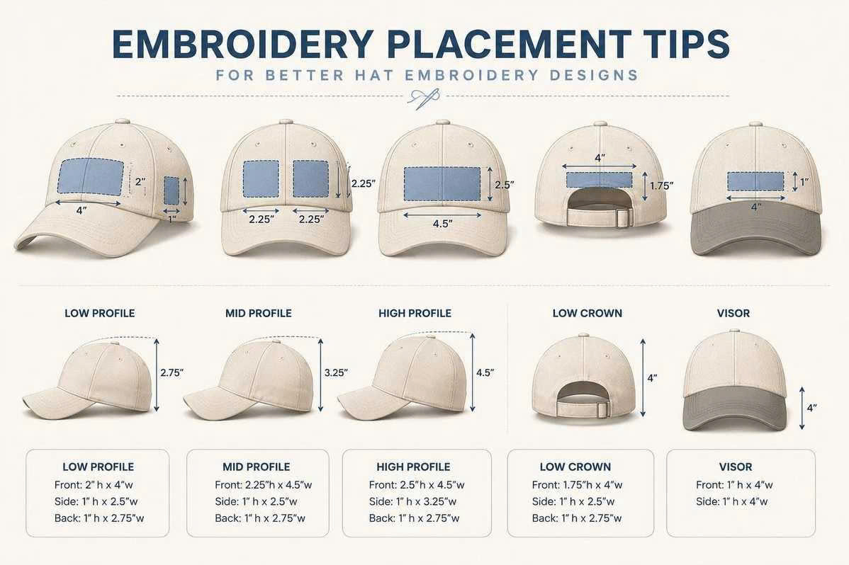 Embroidery Placement Tips for Better Hat Embroidery Designs