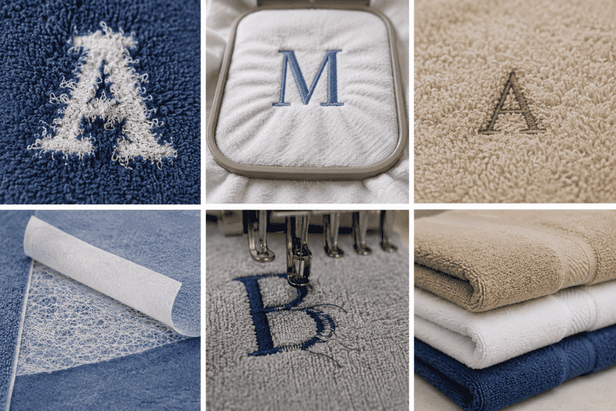 Common mistakes to avoid when embroidering on towels.