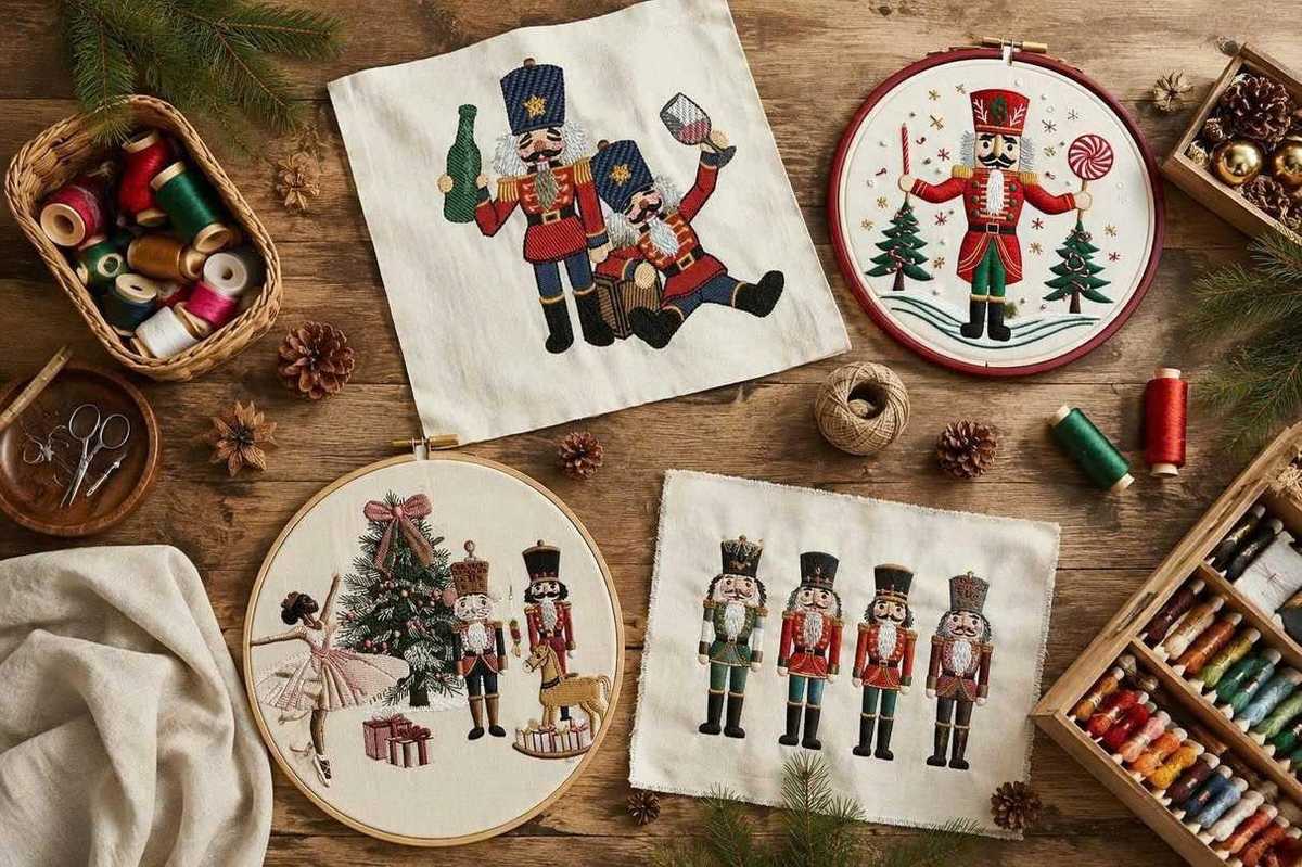 Creative Project Ideas Using Nutcracker Embroidery Designs