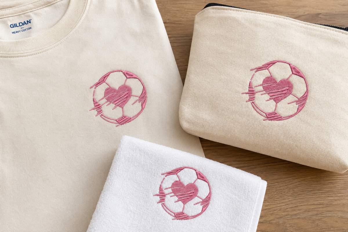 It has a softer feeling than a plain ball, but it still reads clearly as a soccer design.