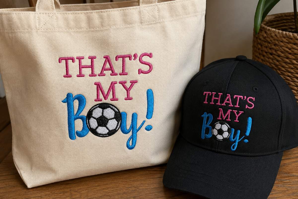 This design fits parent shirts, match-day bags, blankets, and gifts for families who live at the soccer field during the season.