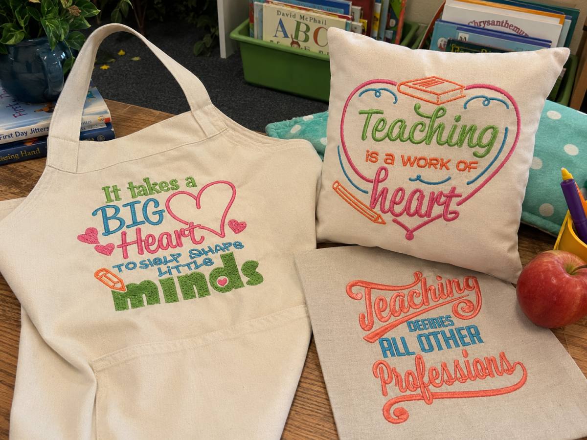 Sentimental teacher sayings work best on larger blanks with a flat surface.