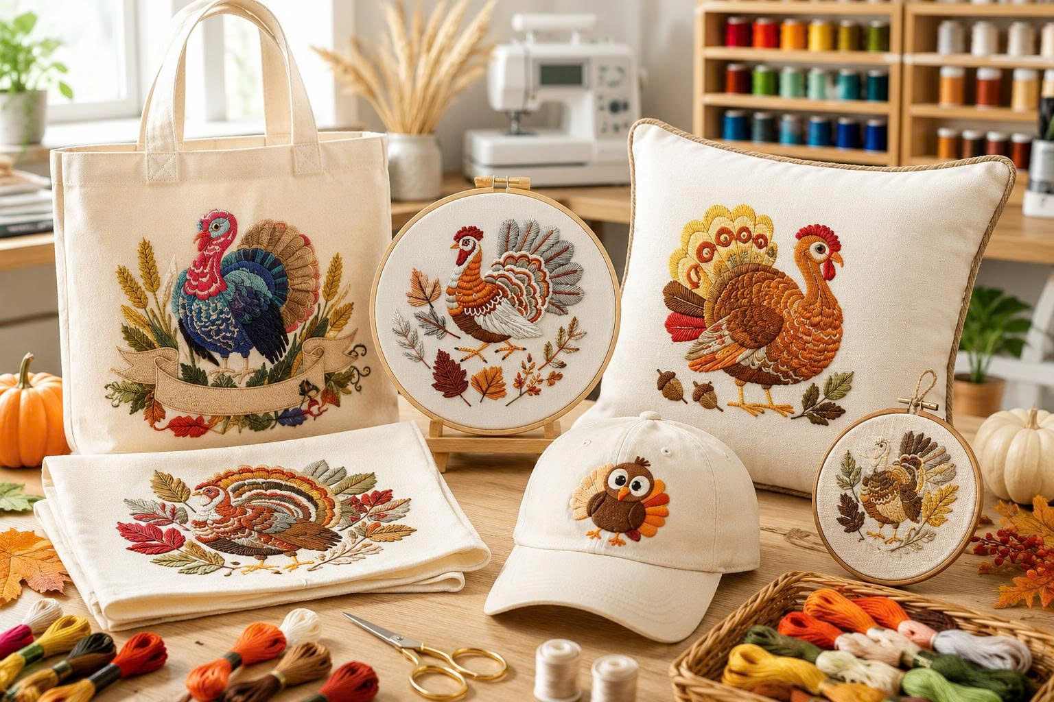 How to use turkey embroidery patterns