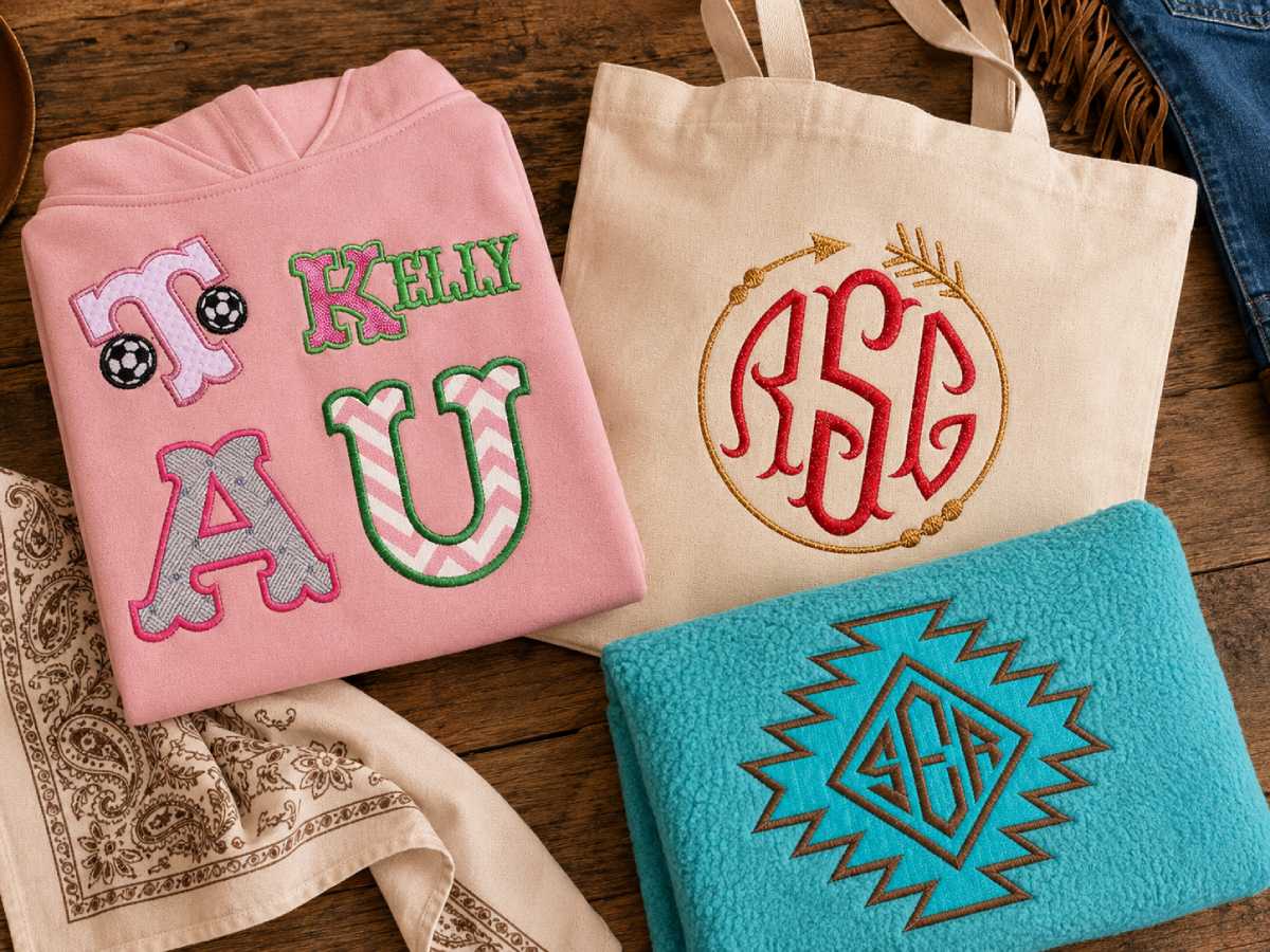  Western appliqué brings fabric into the design instead of creating every large area with thread.