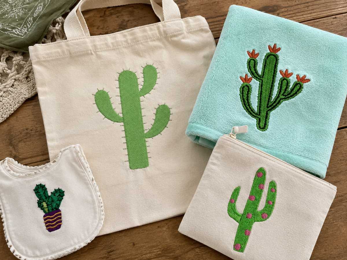 Cactus and desert motifs provide a quieter route into western embroidery designs.
