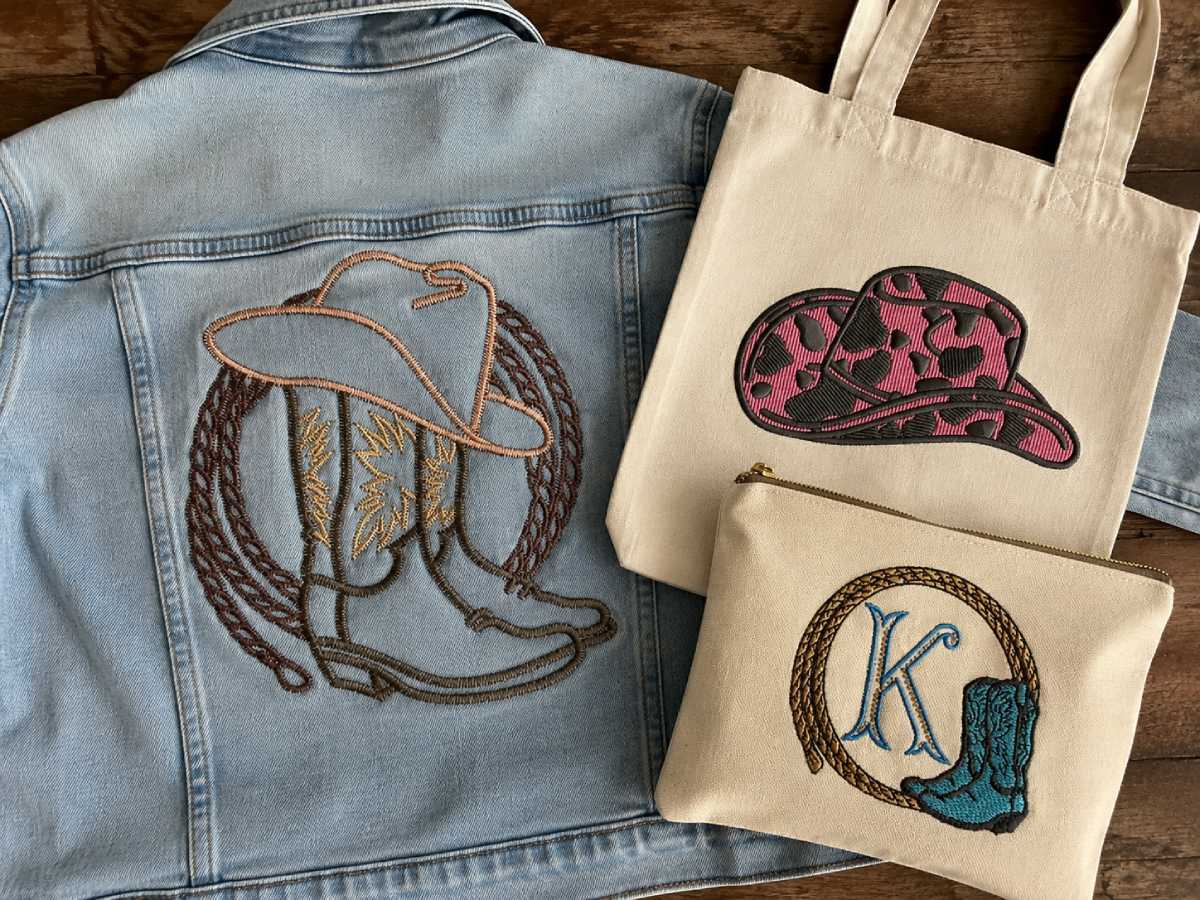 Cowboy boots and hats are among the easiest Western symbols to use because they remain recognizable without requiring a large scene.