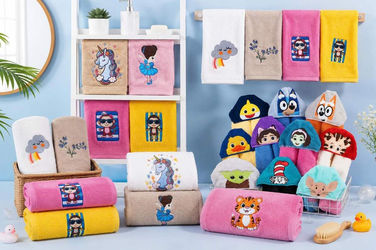 Preschool and Elementary Students embroidery towel