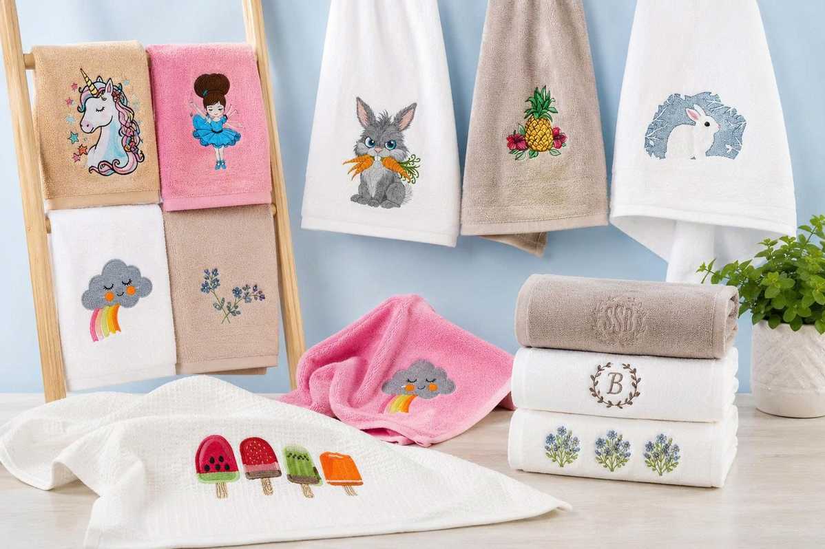 Embroidery patterns for middle school students' handkerchiefs
