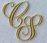 Elegant monogram font