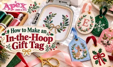 How to Make an In-the-Hoop Gift Tag with Your Embroidery Machine