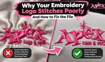 Why Your Embroidery Logo Stitches Poorly (And How to Fix the File)