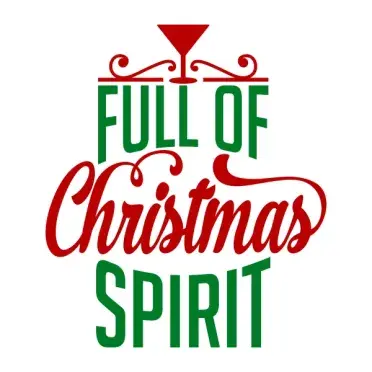 Full of Christmas Spirit SVG Cuttable Designs