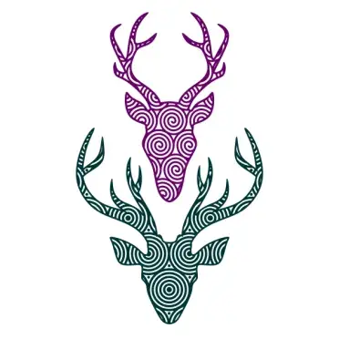 Patterned Deer SVG Cuttable Design