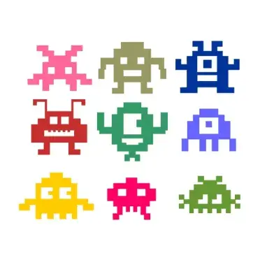 Pixel Monsters SVG Cuttable Design