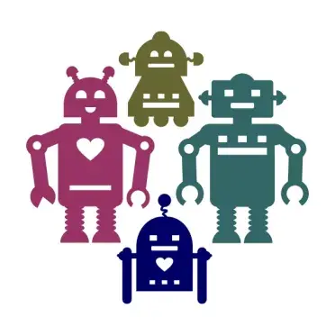 Robots SVG Cuttable Design