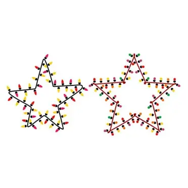 Christmas Star Lights SVG Cuttable Design