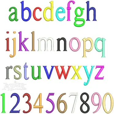 Times Embroidery Font