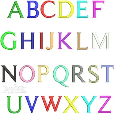 Times Embroidery Font