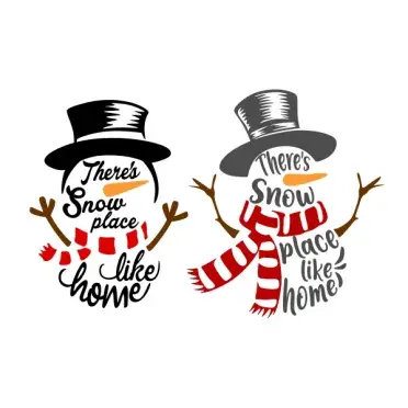 There's Snow Place Like Home Cuttable Design
