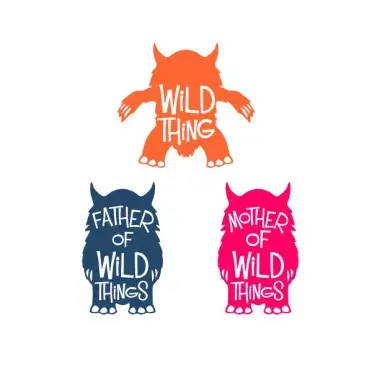 Wild Thing Monster SVG Cuttable Design