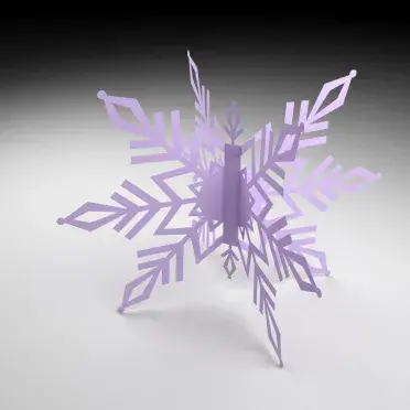 Christmas Snowflake 3D Cuttable Design