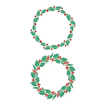 Christmas Mistletoe Wreath Cuttable Design