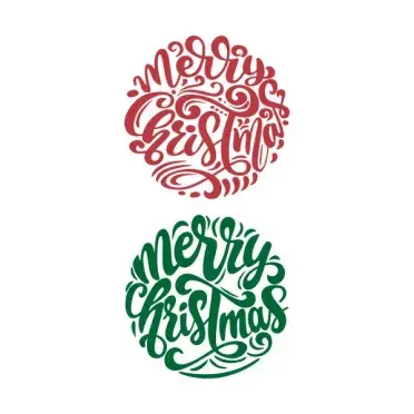 Merry Christmas Sticker Cuttable Design