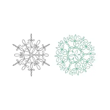 Snowflake Line Art SVG Cuttable Designs