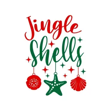Christmas Jingle Shells SVG Cuttable Designs