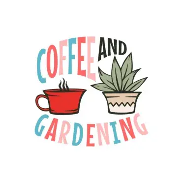 Coffee and Gardening SVG Cuttable Design