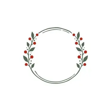 Christmas Laurel Decorative Pack SVG Cuttable Design