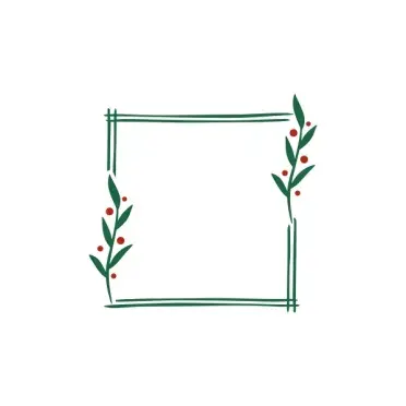 Christmas Laurel Decorative Pack SVG Cuttable Design