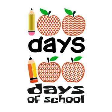 100 Days of School SVG Cuttable Design
