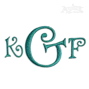 Alabama Curlz Machine Embroidery Fonts by Apex Designs