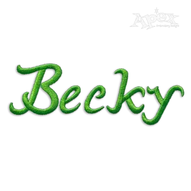 Alba Script Machine Embroidery Font - Apex