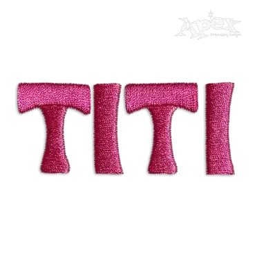 Aloha Hawaii Tiki Machine Embroidery Fonts Letters