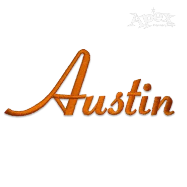 Amazon Script Machine Embroidery Font by Apex Austin
