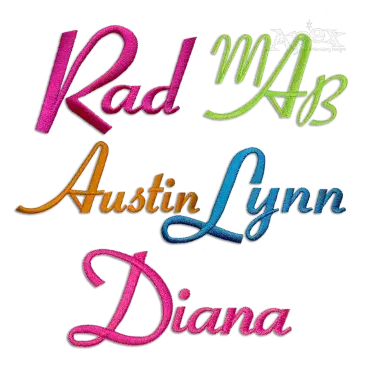 Amazon Script Embroidery Font