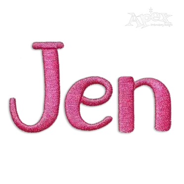 Aspen Handwriting Machine Embroidery Font Lettering