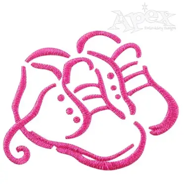 Baby Shoes Embroidery Design