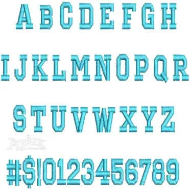 Basketball Embroidery Font