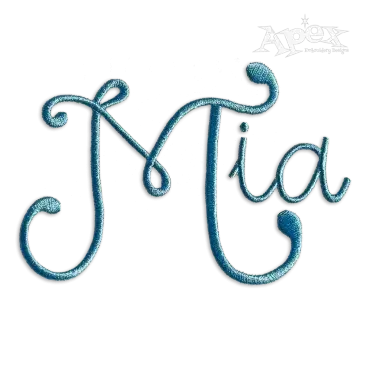 Baton Rouge Macine Embroidery Font by Apex Designs