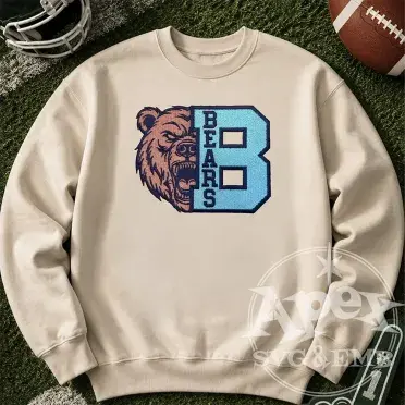 Bears School Mascot Spirit Game Sports Embroidery Design Bundle