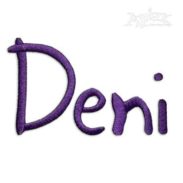 Bermuda Machine Embroidery Font by Apex