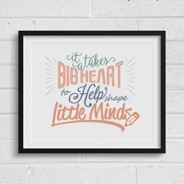Big Heart - Little Minds Cuttable Design