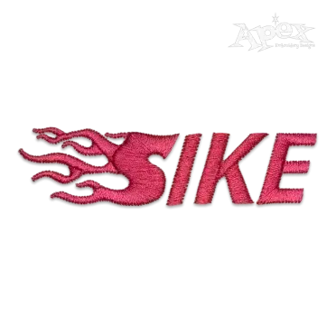 Fire Blaze Machine Embroidery Fonts Sike
